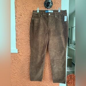 Women's Old Navy Curvy High-Waisted O.G. Straight Dark Walnut Jeans Size 12P